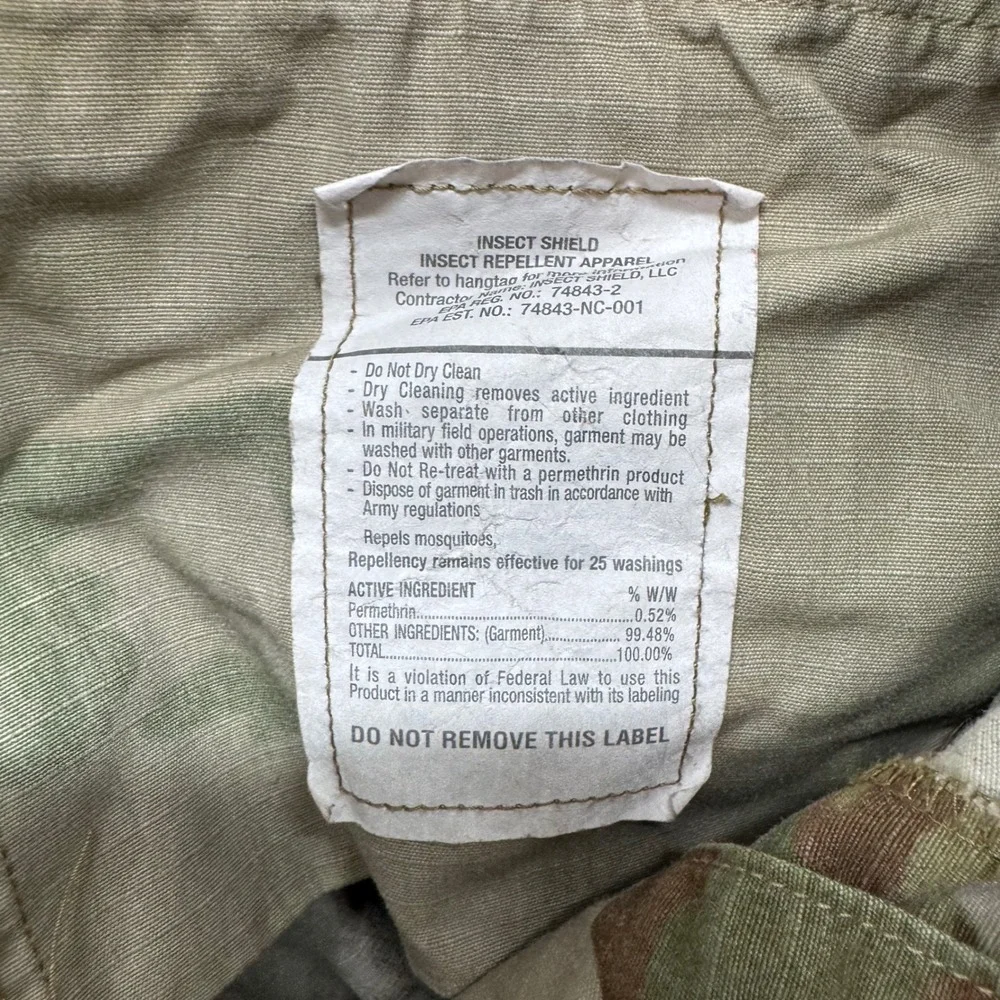 Military Army Combat Uniform Size Medium Regular 34x31 Camo Ripstop Cargo Pants